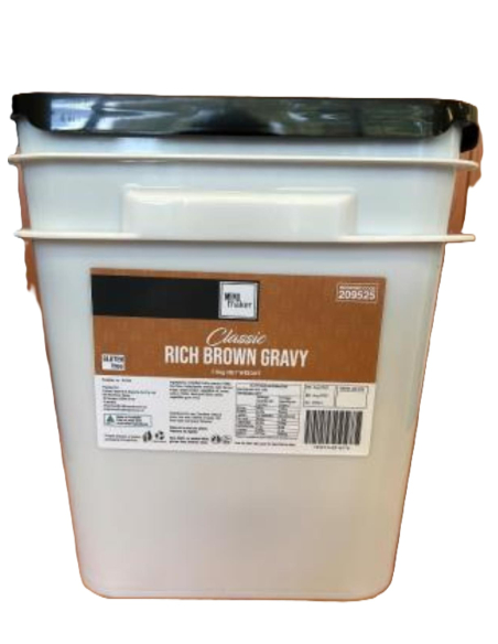Menu Maker Gravy mezcla rica con gluten marrón libre 7.5 kg x 1