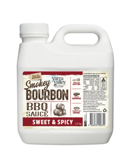 Yarra Valley Sos Bourbon BBQ Sweet & Piant 2.4kg x 1