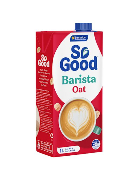 Sanitarium Dairy Substitute Oat Milk Barista 1ltr x 1