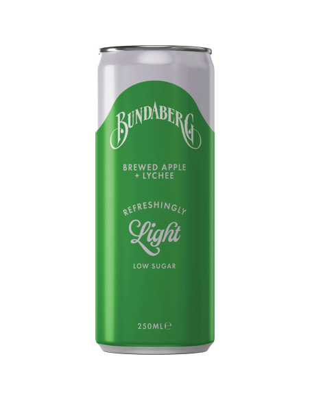 Bundaberg Refreshingly Light Apple & Lychee 250ml x 24