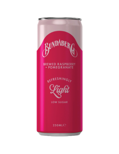 Bundaberg refrescantemente frambuesa y granada 250ml x 24