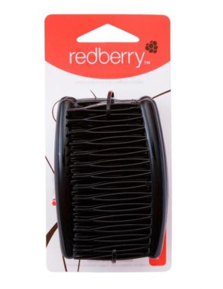 Redberry Medium Black Sidecombs 6 Pack x 6