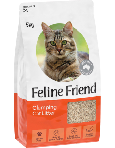 Feline Vriend klonteren kattenbakvuil 5kg x 2