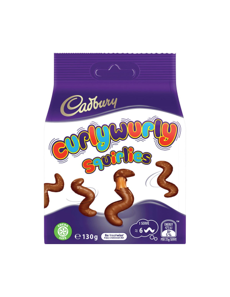 Cadbury Curly Wurly Squirlies 130g x 10