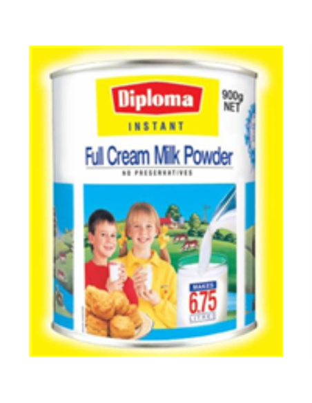 Diploma Milk Powder Full Cream 900 Gr x 1