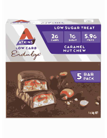 Atkins Endulge Caramel Nut Chew 5 Pack 34gm x 6