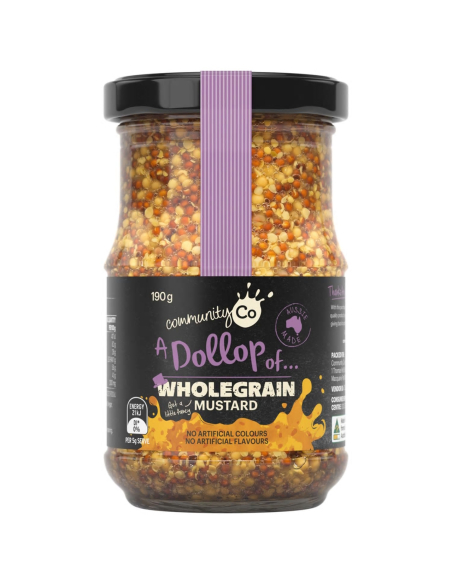 Community Co Wholegrain Mustard 190g x 1