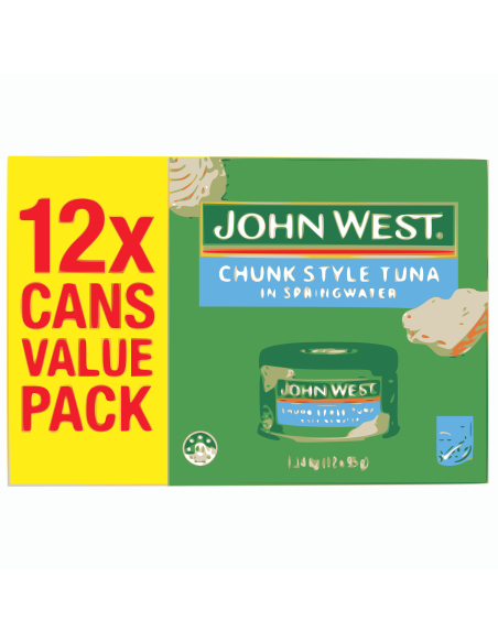 John West Springwater Tuna Tempters 12 Pack 95g x 1