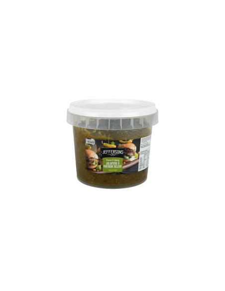 Jeffersons Relish Jalapeno and Gherkin Gluten Free 1kg x 1