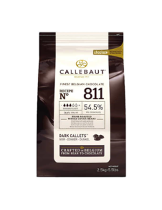 Callebaut Chocolate Couverture Dark Bistersweet 54.5％Callet 2.5kg x 1