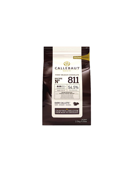 Callebaut Chocolate Couverture Dark Bittersweet 54.5% Callet 2.5kg x 1