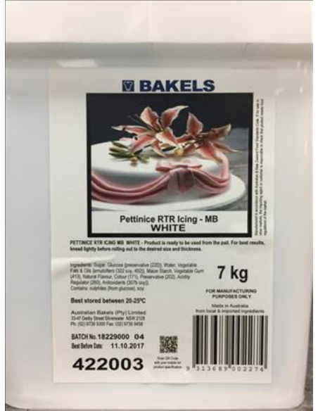 Pettinice Icing White Rtr 7kg x 1
