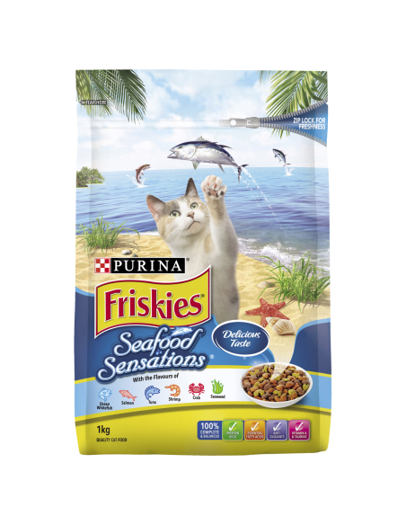 Friskies Sensación de mariscos adultos 1kg x 1