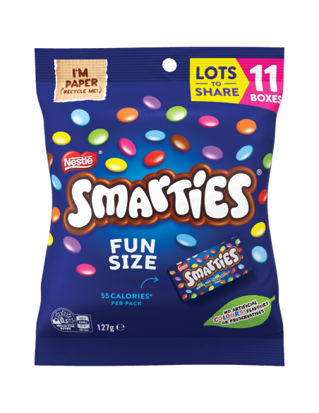 Smarties funpack 127g x 10