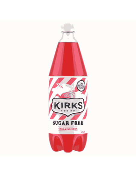 Kirks Suikervrije frisdrank rampende soda huisdier 1.25ltr x 1