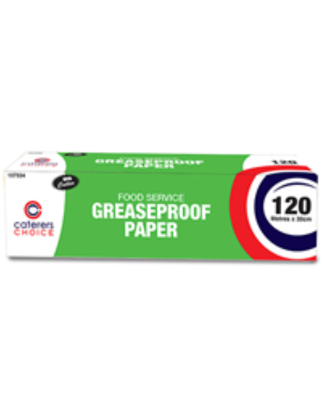 Caterers Choice Dispensador de grasa de papel 30 cm por 120mt Roll X 1