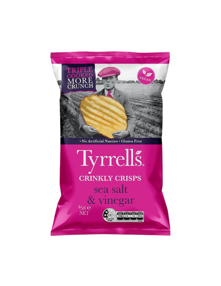 Tyrrell's Salt & Vinegar 45g x 18