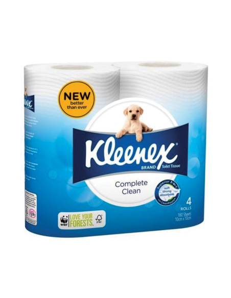 Kleenex Complete Clean 4 Pack x 1