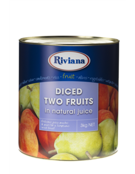 Riviana Two Fruits In Natural Juice South Afrix 1 3kg x 1