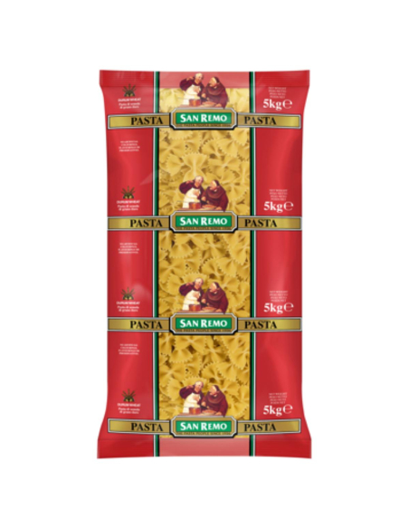 San Remo Pasta Bowtie No 23 5kg x 1