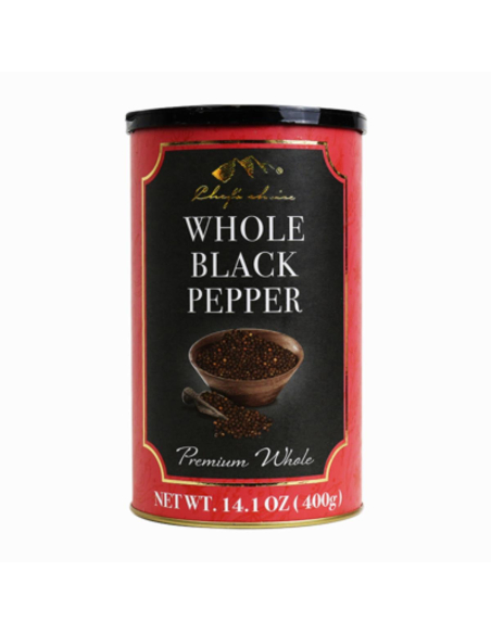 Chefs Choice Peppercorns Black Whole 400g x 1