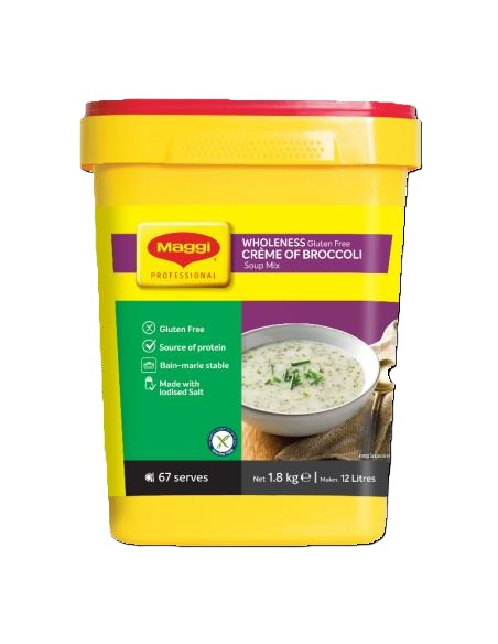 Maggi 西兰花的汤奶粉扁平性麸质免费1.8kg x 1