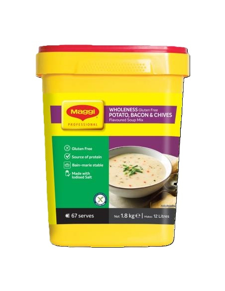 Maggi Soup Potato Bacon & Chive Wholeness Gluten Free 1.8kg x 1