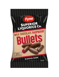 Fyna Balas de frambuesa de choc 250g x 12