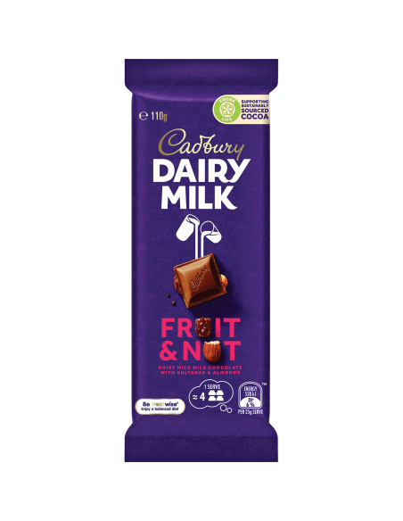 Cadbury Fruit & Nut Block 100g x 13