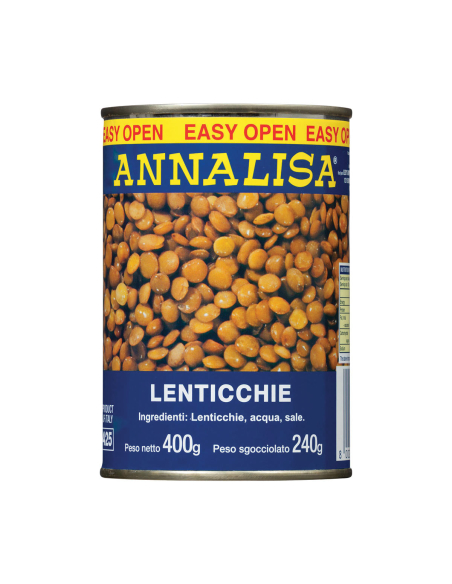 Annalisa Lentils 400g x 1