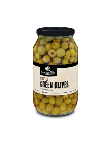 Sandhurst Stuffed Green Olives 1.9kg x 1