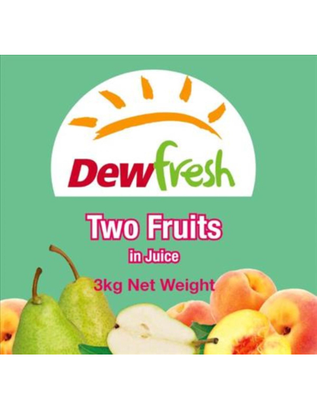 Dewfresh Two Fruits In Juice 3kg x 1