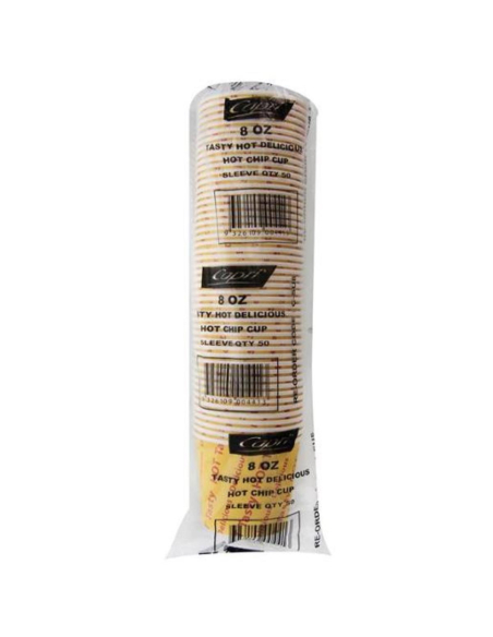 Capri Hot Chip Cups 8oz 50 Pack x 1