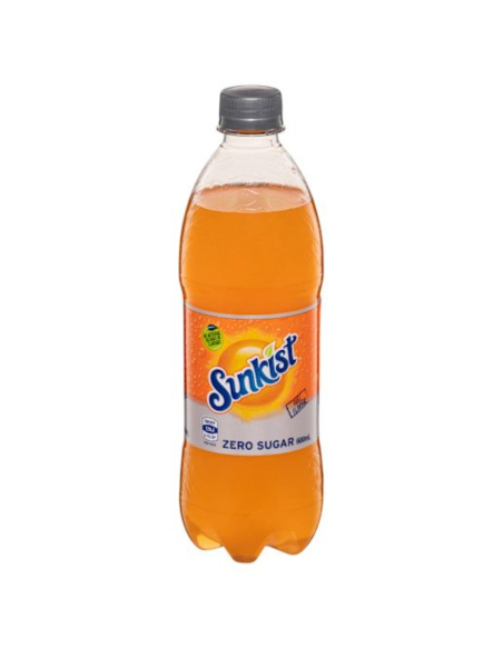 Sunkist ゼロ砂橙色の柔らかい飲み物600ml x 24