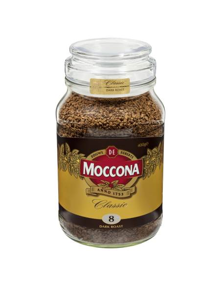 Moccona Ciemna pieczona zamrażarka suszona kawa 400g x 6