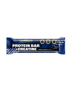 Barre de protéines de nutrition célèbre + Creattine Biscuits Crème 60G x 10