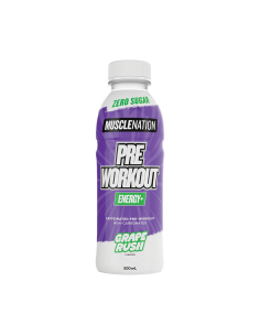 Muscle Nation Preworkout Grape Rush 500ml x 12