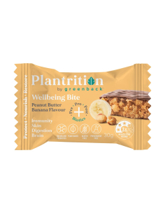 Plantrition Bande de bien-être Bandes d'arachide Banane 30g x 12