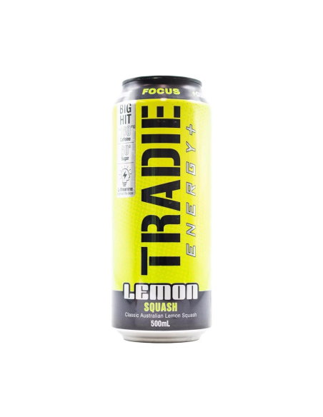 Tradie Energy Squash di limone 500ml x 12