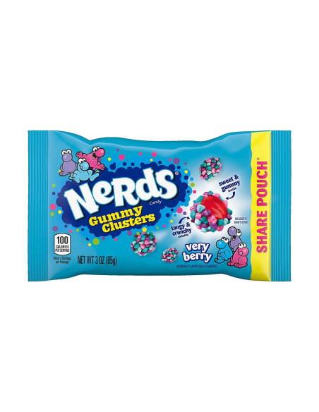 Nerds Very Berry Gummy Clusters Pouch 85g x 12