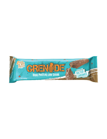 Grenade Salted Caramel Chaos Milk Chocolate Protein Bar 60g x 12 Grenade Salted Caramel Chaos Milk Chocolate Protein Bar 60g x 12