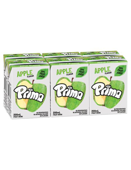 Primavera Apple Fruit Drink 6 Pack 200ml x 4