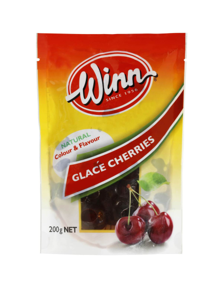 Winn Red Glace Cherries 200g x 1
