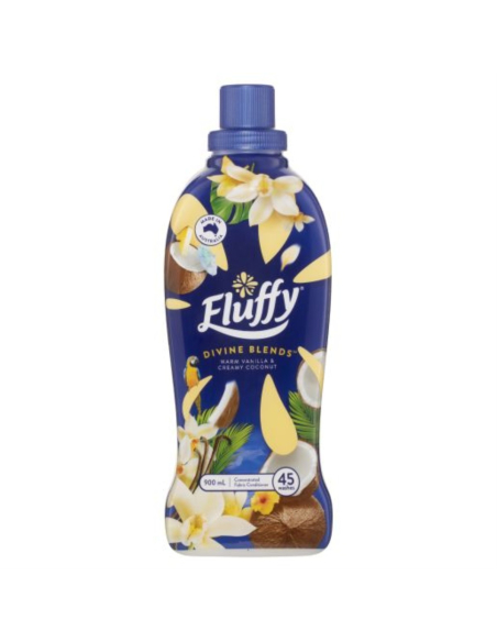 Fluffy Adoucisseur ultra divin de vanille et de noix de coco 900ml x 1 Fluffy Adoucisseur ultra divin de vanille et de noix de coco 900ml x 1