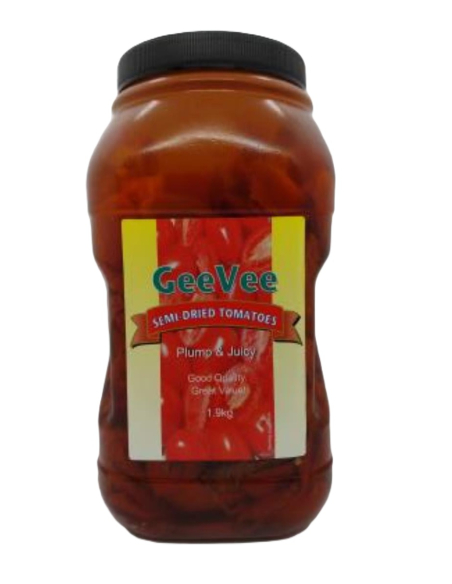 Gee Vee Tomatoes Semi Dried Plastic 1.9kg x 1