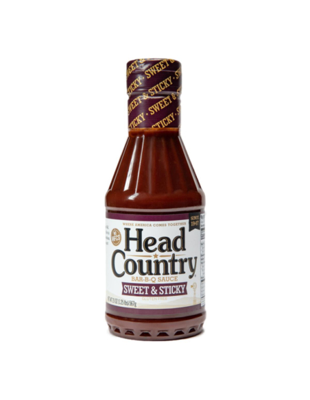 Head Country Sweet & Sticky BBQ Sauce 566g x 1