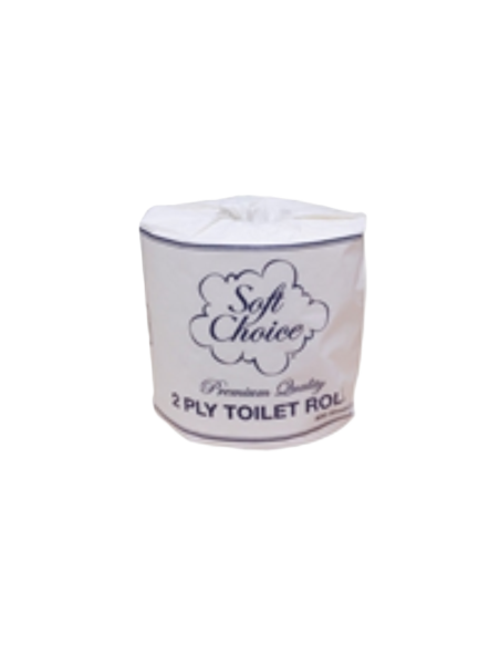 Soft Choice Toilet Rolls 2 Ply 400 Sheet Individually wrapped 48 Pack x 1