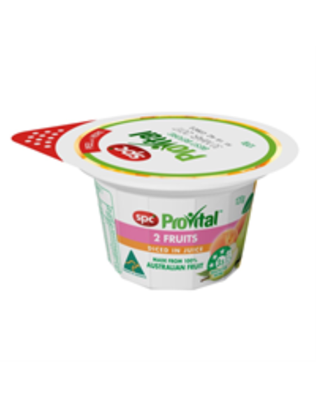 Spc Provital Snack Pack Two Fruits Diced In Natural Juice 120g x 24