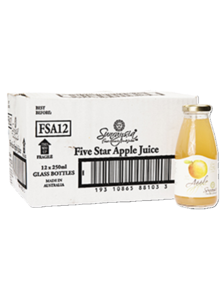 Sunraysia Juice Apple Ambient Luxury Five Star 250ml x 12