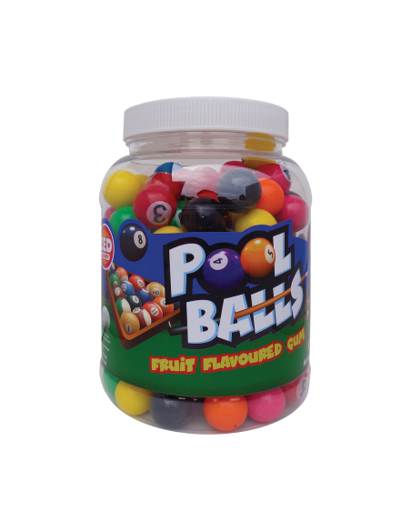 ZED Pool Balls Fruit Smaak Gum 150 Pack 975g x 1